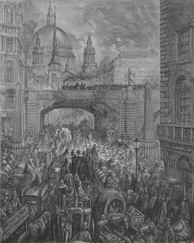 Ludgate Hill by Gustave after Dore